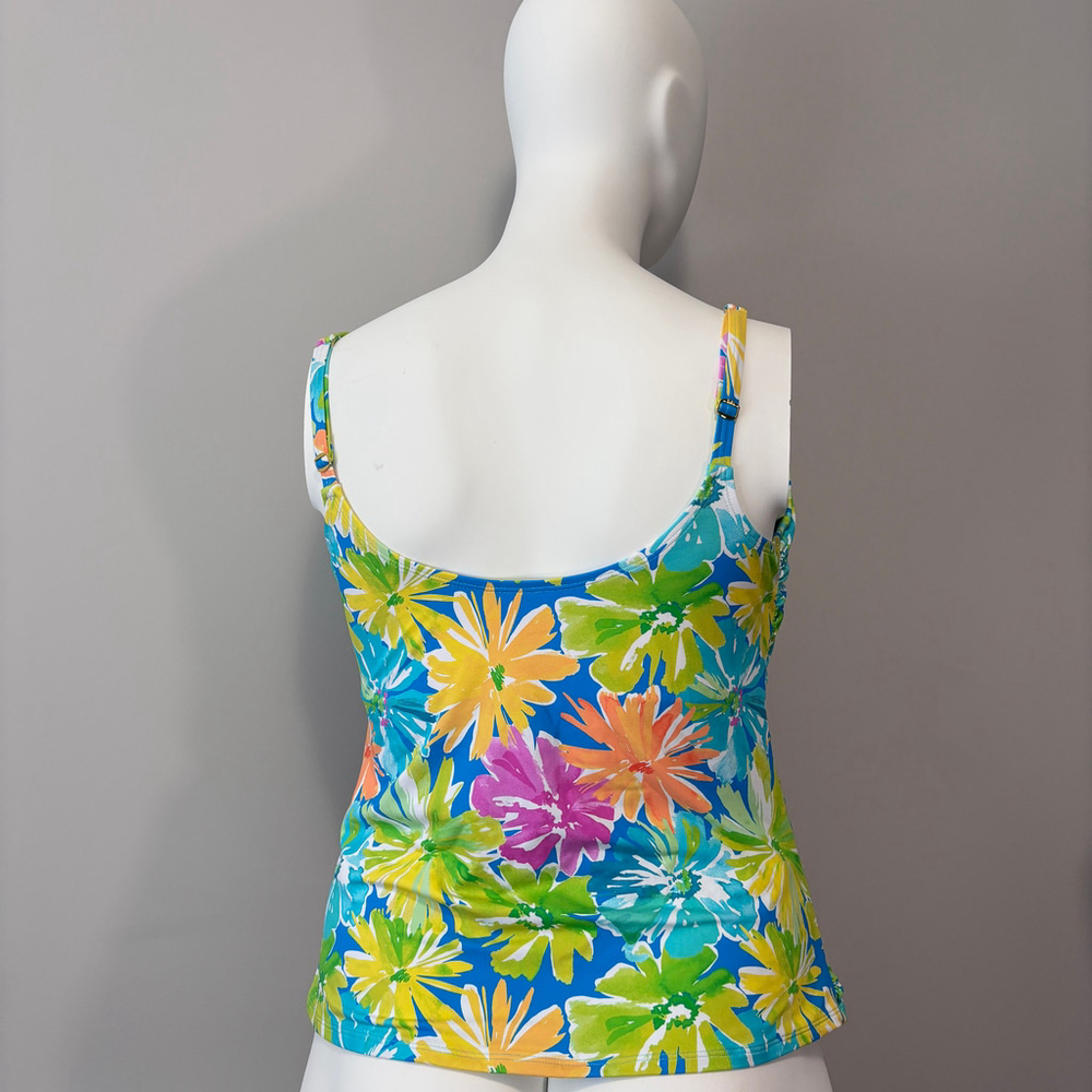 Bleu by Rod Beattie Women's Plus Size 18W Multicolor Scoop-Neck Tankini Top NWT - Picture 4 of 7